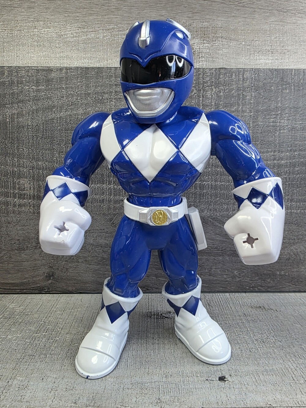 Playskool Heroes Mega Mighties Power Rangers Blue Ranger 10" Figure b316
